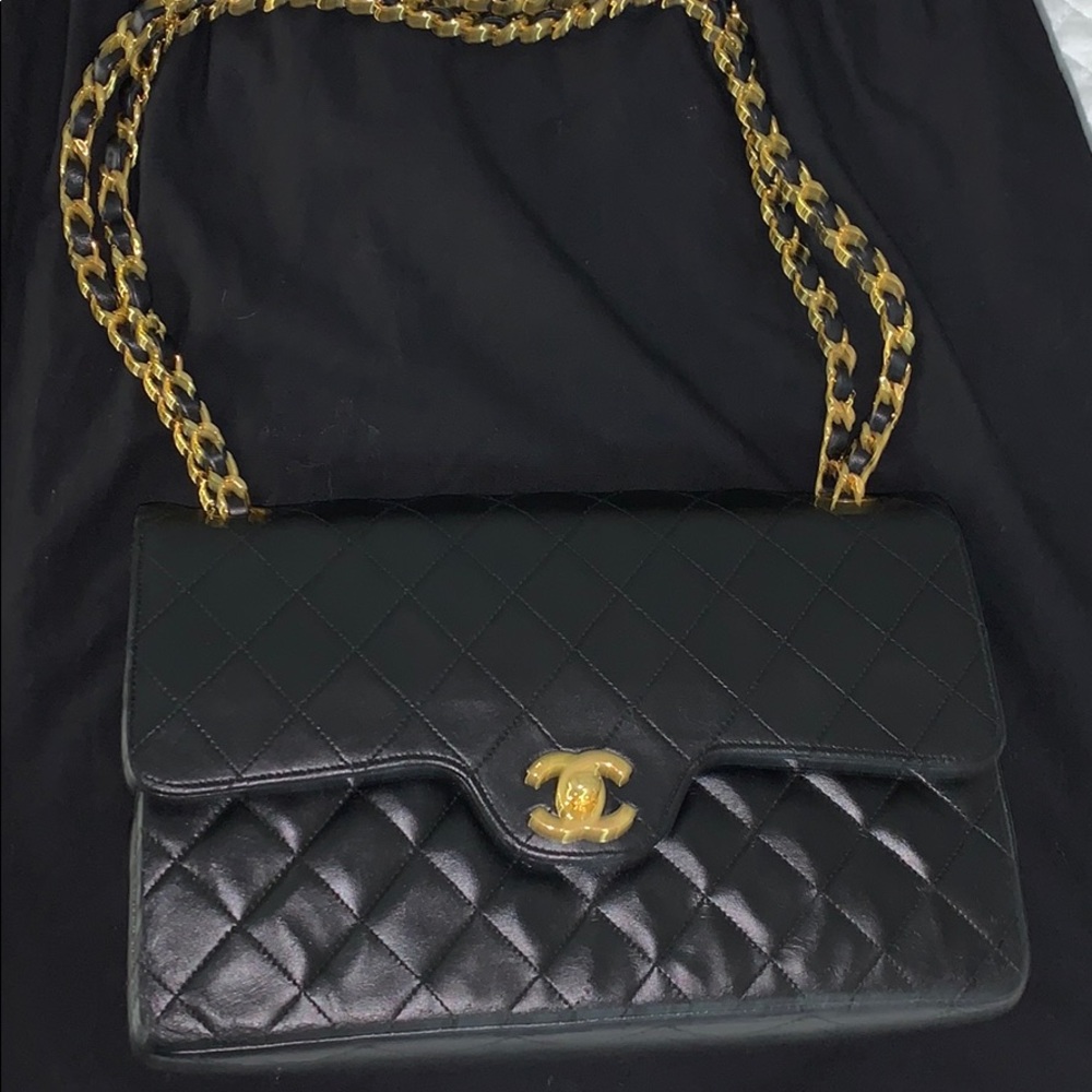VINTAGE CLASSIC MEDIUM DOUBLE FLAP BAG
